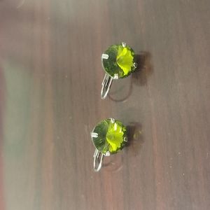 Sabika Vintage Vienna Drop Green Earrings